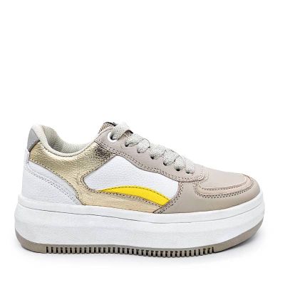 ZAPATILLAS URBANAS - Código: ZU155-BEIGE-37